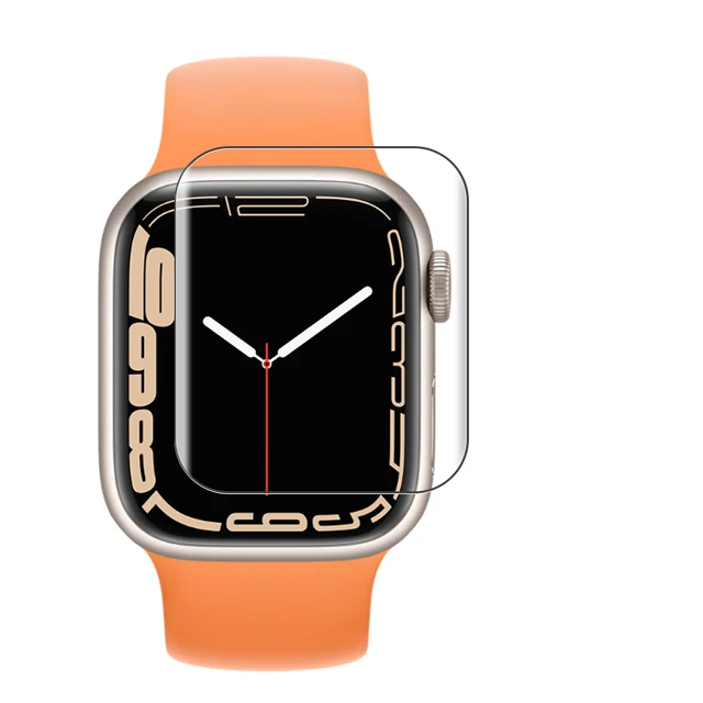 Screen Protector for Apple Watch Series 7 41mm 45mm,TPU HD Transparent,Anti-Scratch, Bubble-free, Watch Accessories 1 piece