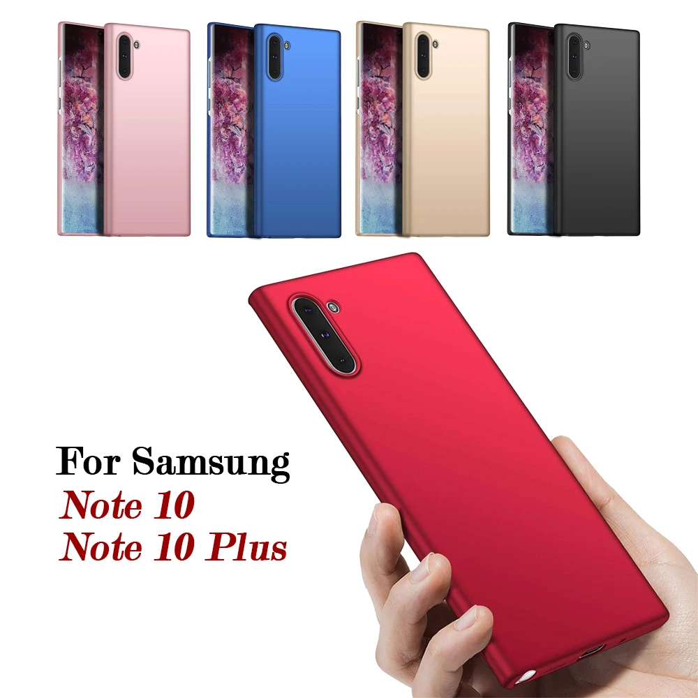 Роскошный чехол Mnycxen для Samsung Galaxy Note 10 / Plus Обложка Coques Note10 чехлы матовый простой