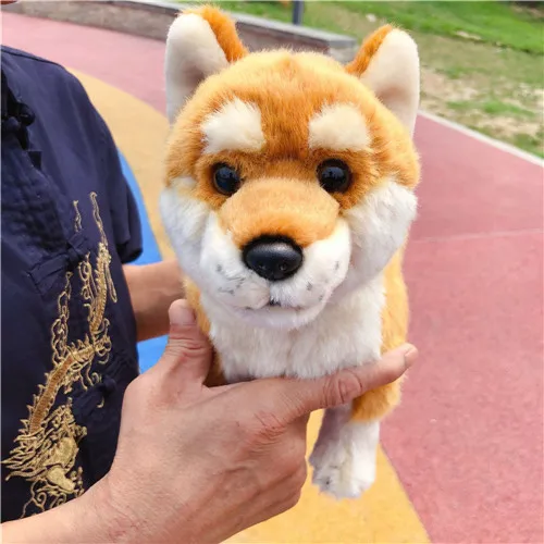 Fancytrader 12'' Mini Simulation Shiba Inu Plush Toy Stuffed Akita Dog Toy Plush Toy Kids Gift Home Decoration 30x24cm (2)