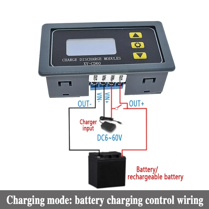 XY-CD60 Solar Battery Charger Controller Module DC6-60V Charging Discharge Contr 