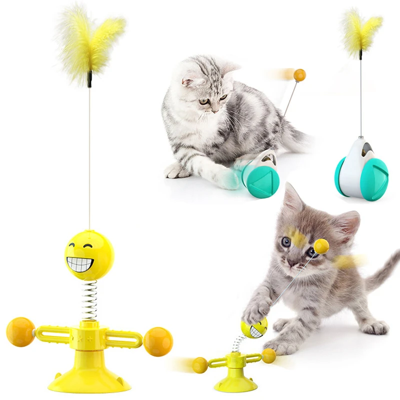 Brinquedo da rotação do gato desde o brinquedo do animal humano da mola do  balanço do carro do balanço da vara do gato do enigma olá.|Brinquedos  gatos| - AliExpress