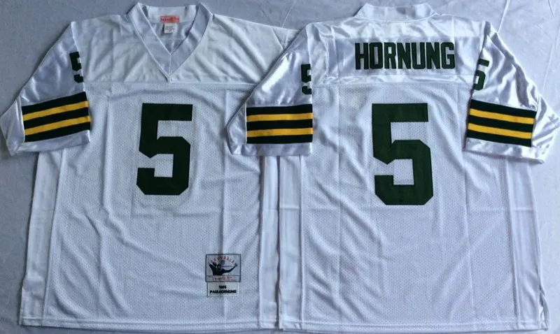 Stitiched, Green Bay, Reggie White, brett favre, Bart Starr, Ray Nitschke, Aaron Rodgers, Donald Driver, Paul Hornung, Throwback Jersey - Цвет: Коричневый