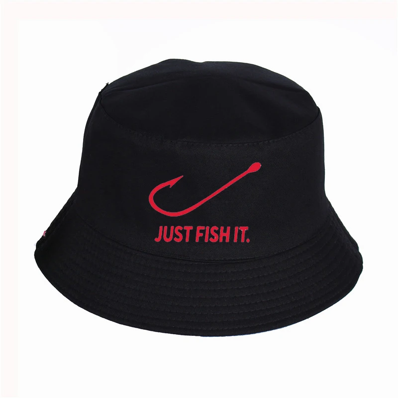 Just Fish It, забавные Панамы с принтом, летние высококачественные рыбацкие шляпы для женщин и мужчин, рыбацкие шляпы, Снэпбэк Шапки