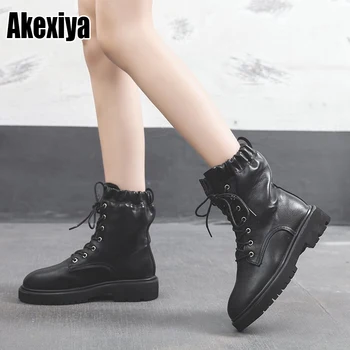 preço Botas Da Motocicleta Das Senhoras Do Vintage Botas De Combate Outono Do Exército Punk Goth Botas Femininas Biker Couro Do Plutônio Botas Curtas Bota Feminina