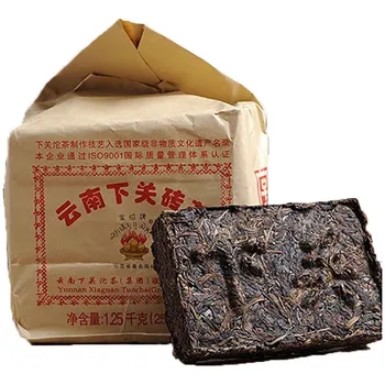 

Premium Raw Pu-erh Tea 250g Xiaguan Baoyan Pai Pu-Erh Xia Guan Flame Tibetan Tea Brick Raw 250g Chinese Lose Weight