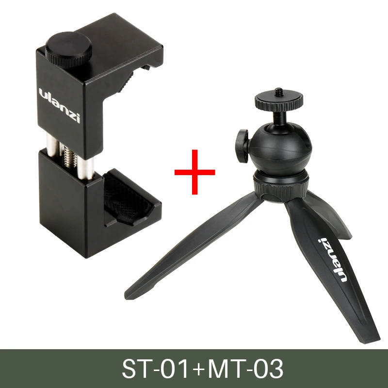 Mount Mini Tripod Ulanzi Железный человек Алюминий Универсальный телефон держатель подставки клип Штатив Адаптер для iPhone 7/7 Plus Android смартфон - Цвет: Mount Mini Tripod