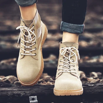 

Mens High Quality Fashion Boots Casual Shoes for Men Sneakers Male Comfortable Ankle Booties Man High Top Sneakers Winter Boots