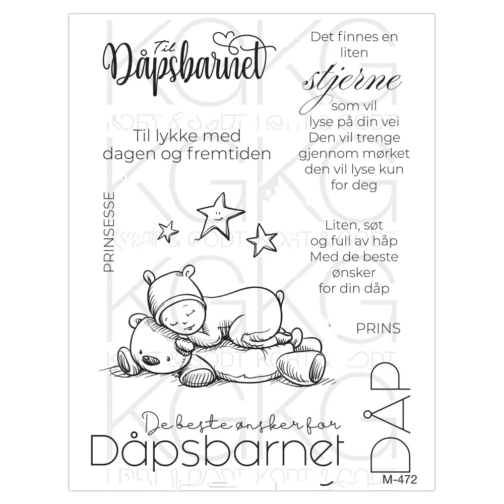 CLEAR STAMP Norwegian DIY Scrapbook Card album paper craft silicon rubber roller transparent stamps 92