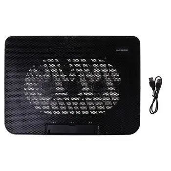 

Desk Adjustable Laptop Stand Support 14inch to 15.6inch with 2 Fans USB Cooling R2JB