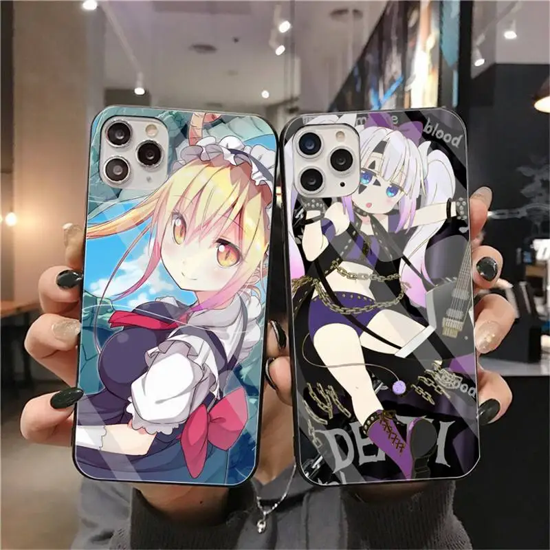 Чехол для телефона Miss Kobayashi's Dragon Maid закаленное стекло iPhone 11 Pro XR XS MAX 8X7 6S 6 Plus SE 2020