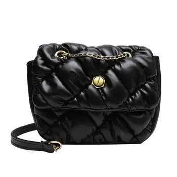 

Women Travel Shoulder Crossbody Bag Leather Retro Soft Women Quilted Lattice Messenger Delicate Fashion Female Bags