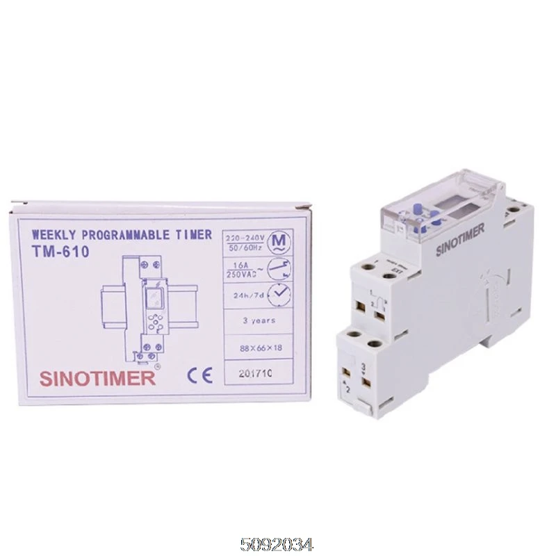 TM610 220 V/110 V Таймер одномодульный din-рейку 7 дней 24 часа программируемый