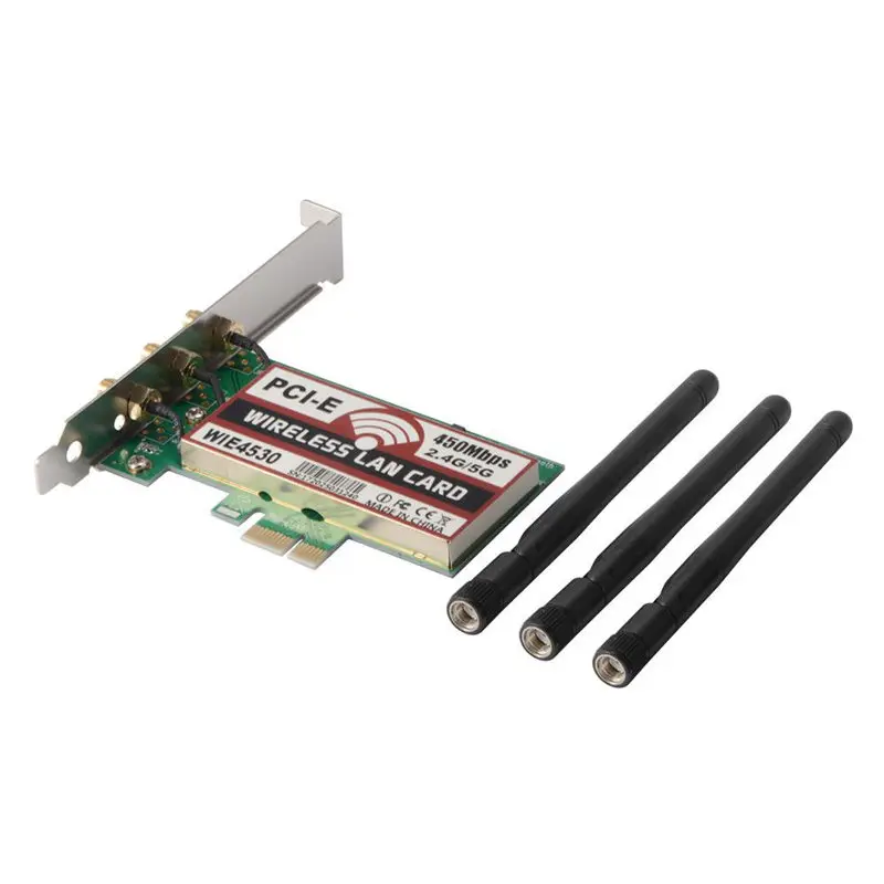 2,4G/5 Ghz Беспроводная 450Mbps PCI-E карта WiFi сетевая антенна LAN Ethernet AC990
