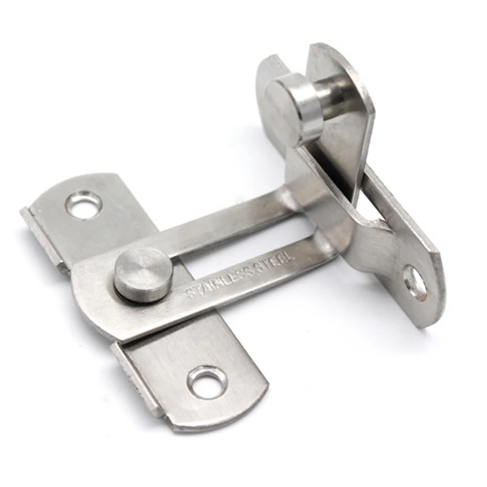 

2pcs Door Bolt Latches Slide Catch Lock Home Safety Entrance Gate Shed Protection Fixing Screws Hardware Accessory