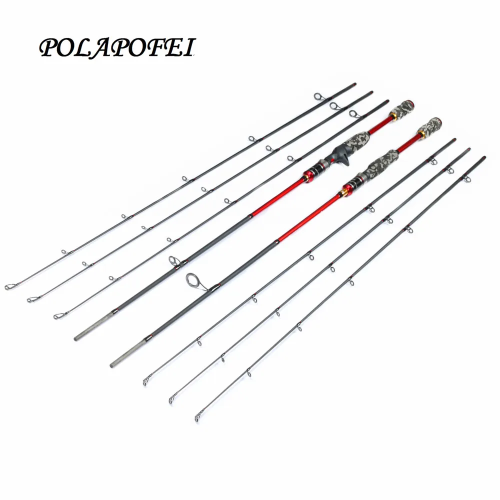 

3 tips 100% Carbon Lure Fishing Rod Spinning Fish Pole Pike Casting Rod Travel Peche Pesca fly Olta Carp Feeder Tackle sea E265