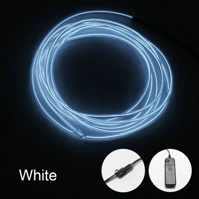 Neon Light El Led Neon Wire Under Car Flexible Soft Tube Lights Christmas LED Strip Sign Anime/Body Woman/Rooms Rope Light RGB White