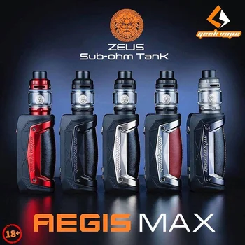 

Original Geekvape Aegis Max Kit 100W Box MOD Electronic Cigarette Vape AS 2.0 Chipset with Zeuz Sub ohm tank Mesh Z1 Vaporizer