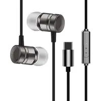 USB Type-C In Ear Earphone With Microphone Metal Wired Earphones For Letv LeEco Le 2 Pro Max 2 Type-C Earphones Portable Audio
