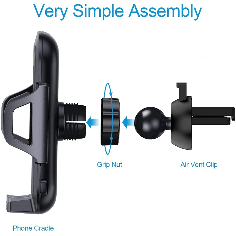 Universal Car Air Vent Phone Holder Stand, GPS and Smartphone Support