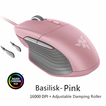 

Razer Basilisk Gaming Mouse 64000/16000 DPI 5G Optical Sensor Chroma RGB FPS Customizable Scroll Wheel Resistance Wired Mouse