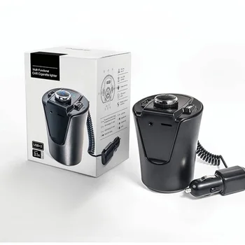 

Cup Shape Bluetooth Handsfree Wireless Transmitter MP3 Player Car Kit USB Charger Adapter Auto Radio