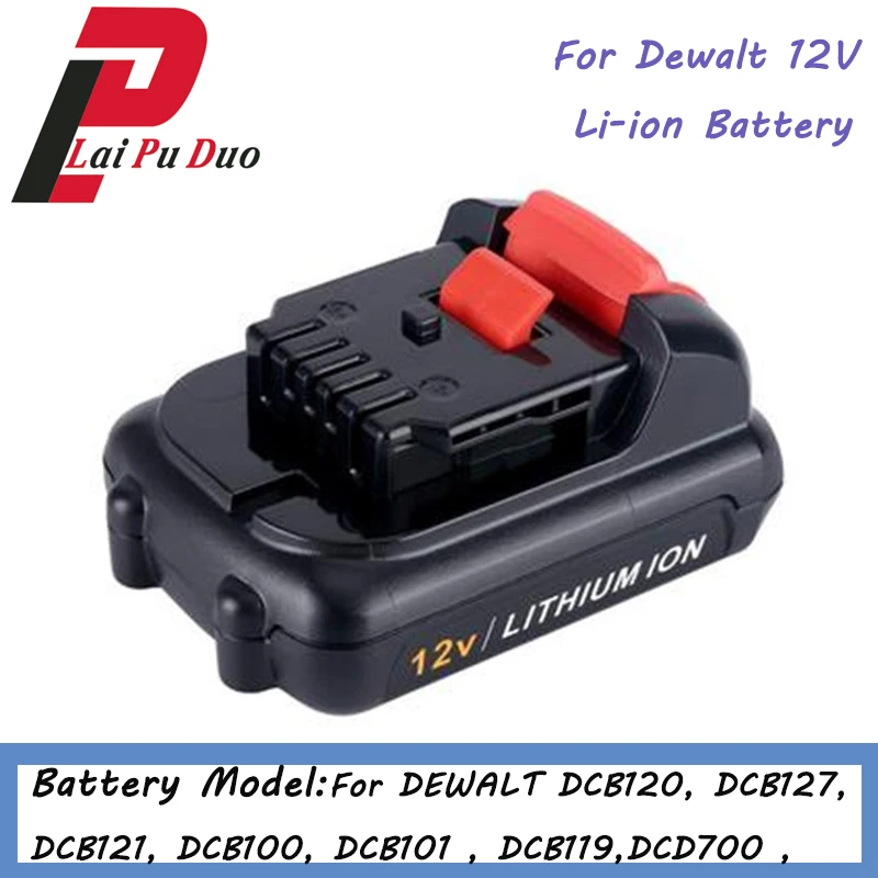 12 В 3 Ач литий ионный Сменный аккумулятор для электроинструмента DEWALT DCB120 DCB100 DCT410S1