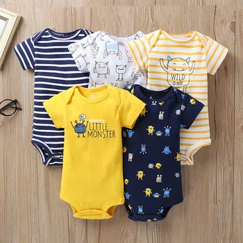 New Baby Summer Romper Comfortable Unisex Baby One Piece Clothes For Outdoor Cotton Costume Baby Toddler's Jumpsuits Dropship