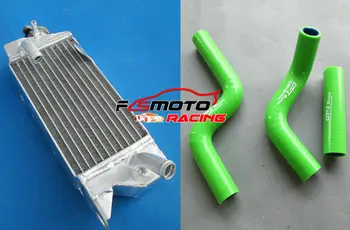 

aluminum radiator & silicone hose for KAWASAKI KX80 KX85 KX100 1998-2009 1999 2000 2001 2002 2003 2004 05 06 07 08