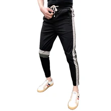 Zomer в стиле «хип-хоп» Повседневное Tactische Broek джоггеры Broek Heren Цвет Блок Лоскутные Брюки карго шаровары, штаны для бега, Broek, уличная Mannelijke
