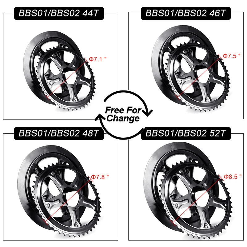 Bafang BBS02B 48V 750 Вт середине приводной двигатель 8fun BBS02 велосипедного электрического мотоцикла или электровелосипеда Conversion Kit мощный центральный для е-байка двигателя Новые
