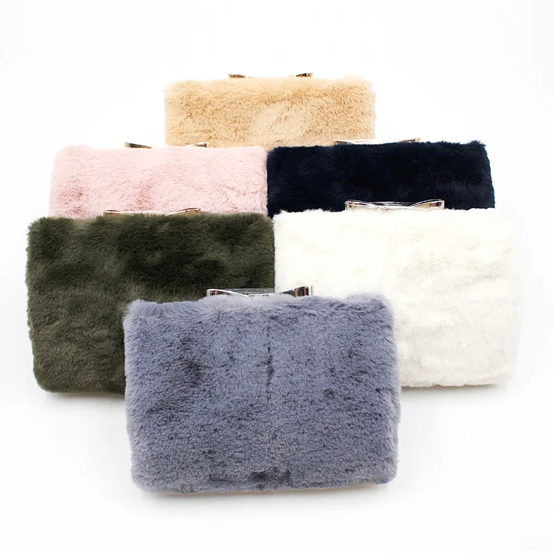 

Plush Dinner Clutch Fashion Maomao Bag