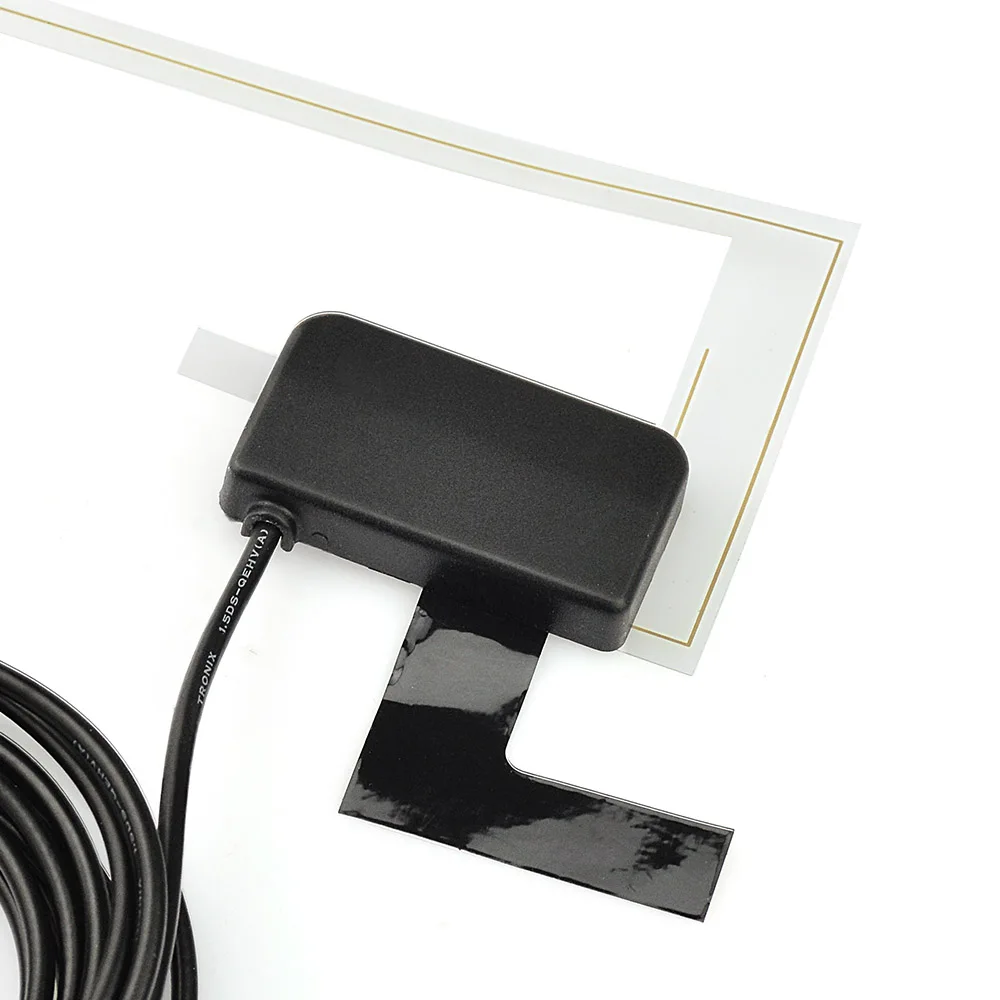 Superbat Car Radio Aerial Amplified Internal Glass Mount Antenna with SMA to F Adapter for DAB/DAB+ AutoDAB Radios