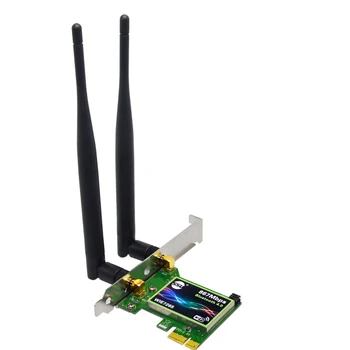 

Bluetooth WiFi Card AC 1000Mbps 7265 Wireless WiFi PCIe Network Adapter Card 5GHz/2.4GHz Dual Band PCI Express Network Card