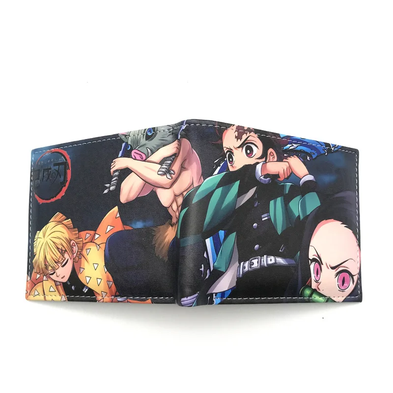 Demon Slayer: Kimetsu No Yaiba Kamado Nezuko Tanjirou короткий кошелек держатель для карт сумка для денег Косплей PU Подарочный Кошелек для монет