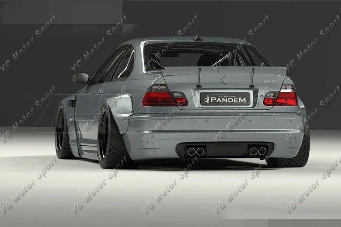 FRP волоконное стекло PD Style Bodykit подходит для 1998 2005 E46 M3 Coupe Body Kit передняя губа