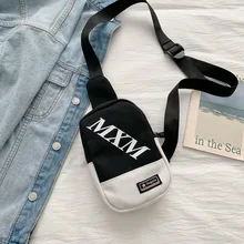  Qiuyin Chest Bag Vintage Korean Waist Bag Streetwear Women/female Waist Bag Nylon Oxford Cloth Fanny Pack Sport Bum Harajuku Zip 