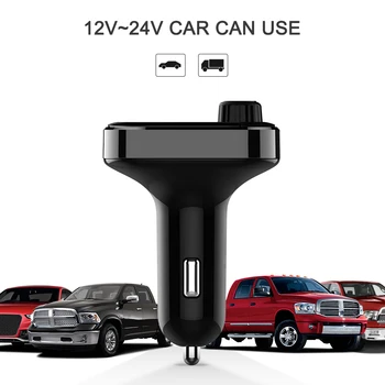 

Hot 2019 FM Transmitter Car BT FM Radio Adapter Dual UBS 3.6A Car Charger Type-c Fast Charging MP3 WMA Player