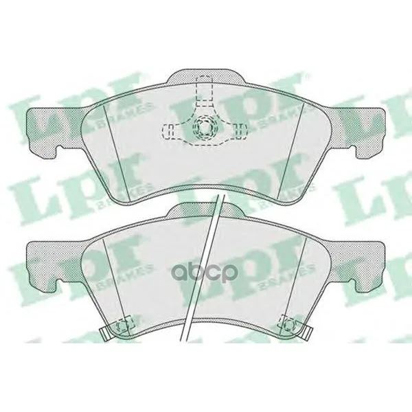 Колодки Тормозные Chrysler Voyager/Dodge Caravan 00- Передние 16 Lpr 05p1006 Lpr арт. 05P1006