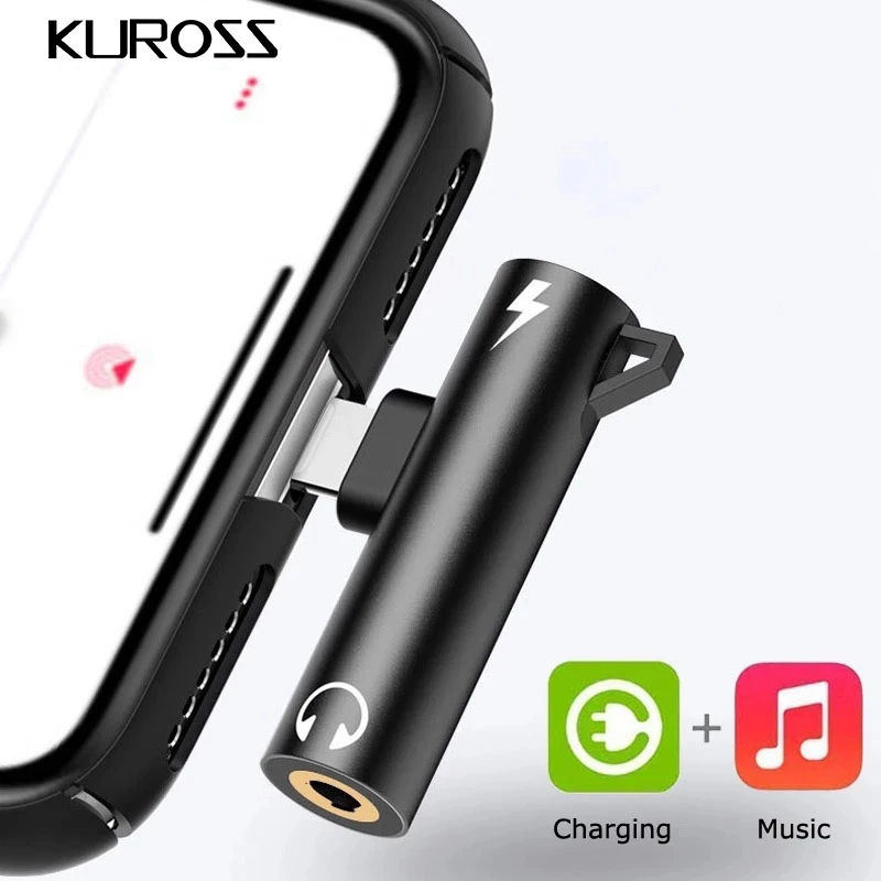 2 в 1 аудио наушники зарядный двойной адаптер разделитель для iPhone Xs Max X 7 8 Plus