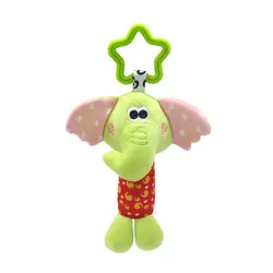 Pingente de macaco feliz para carrinho de carro, brinquedo confortável 0 1 pendurado para cama, animal de mão, chocalho para carrinho de brinquedo confortável