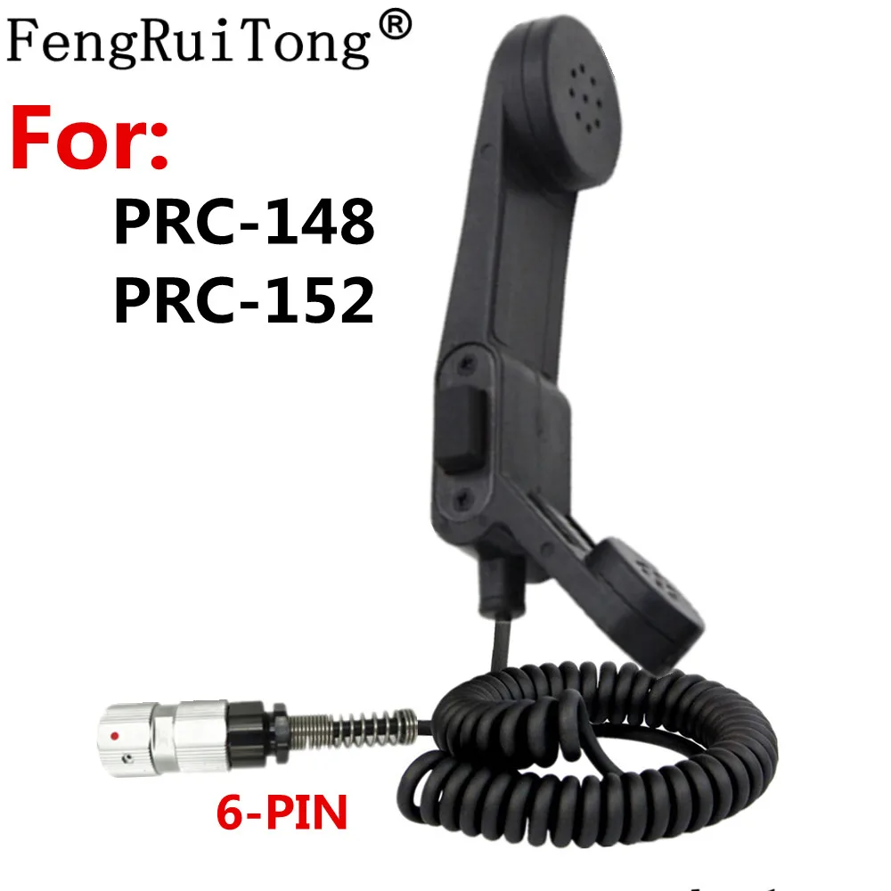 H250 handheld speaker microphone 6 pin ptt for TRI TCA/AN  PRC152 PRC148 Talkie Walkie Adapter