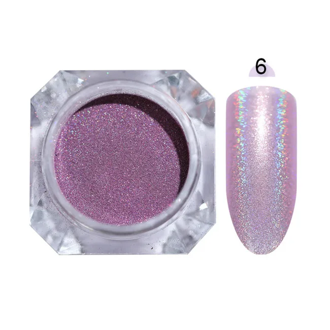 BORN PRETTY Galaxy голографический блестящий для ногтей Лазерная Голография для ногтей блестки пайетки пигментная пудра для дизайна ногтей пыль 0,2 г 0,5 г на выбор - Цвет: Pattern 8 1g