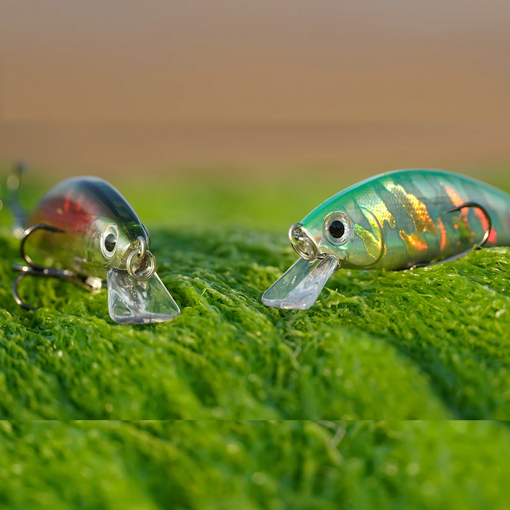 OBEI  Fishing Lure Laser Hard Artificial Bait 3D Eyes 67mm 9.2g Fishing Wobblers diving 0.25m-6.2m Crankbait Minnows 3/4/5pcs