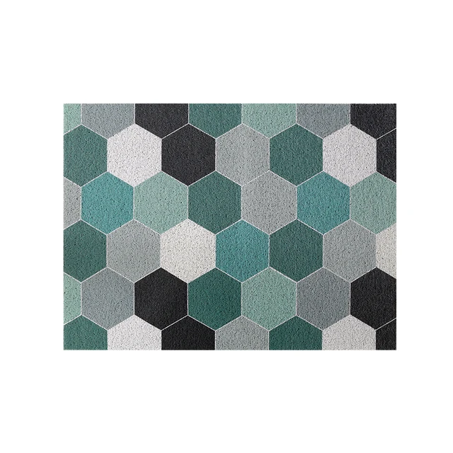 Door Mat Carpet Hallway Bedroom Living Room Balcony Porch Entrance Doormat Dust Removal Waterproof Non-slip Silk Loop Mat Carpet W