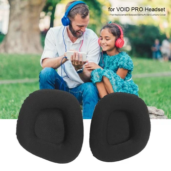 

2pcs Ear Pads Over-Ear Earphone Earpads Cushion Cover Earphone Repacement Accessories for VOID PRO Game Headphone
