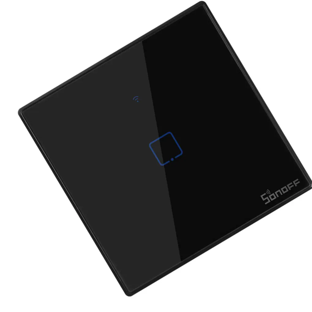 Интеллектуальный выключатель света SONOFF T3 1/2/3 серии TX Wifi светильник выключатель закаленное Стекло поверхности Смарт-поставляет Великобританию Стандартный