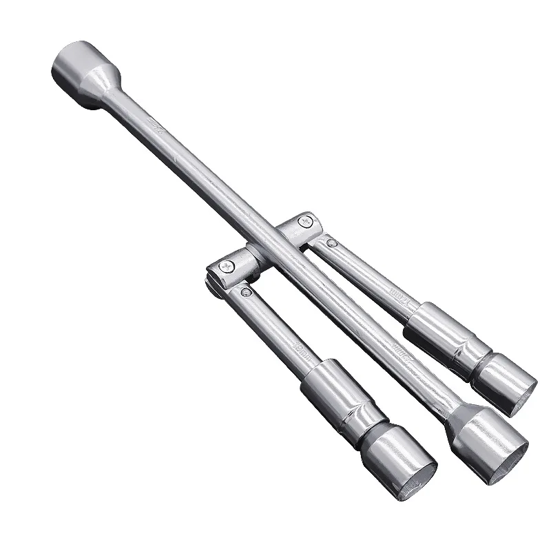 Car Tire Wrench Cross Folding Labor-saving Disassembly Long Multi-Function Emergency Tire Wrench Tool Set adjustable wrench