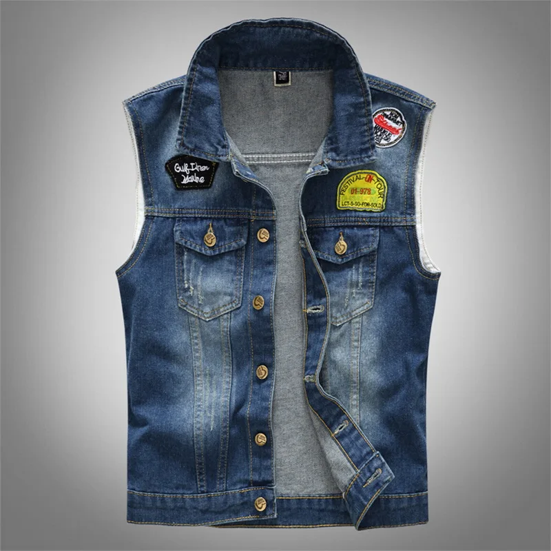 vintage jean vest