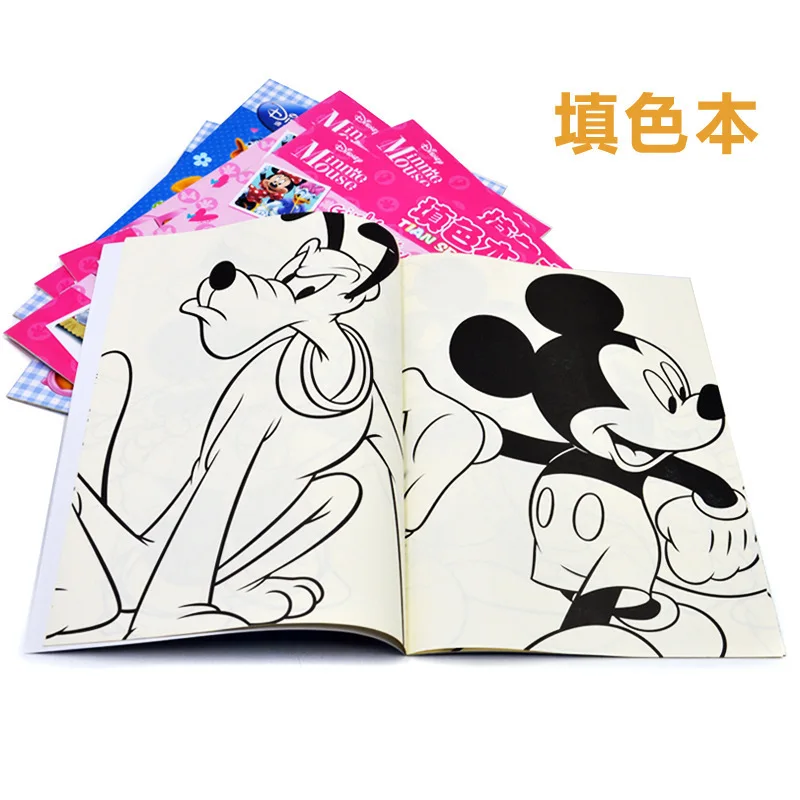 Libro Para Colorear De Dibujos Animados De Mickey Minnie Para