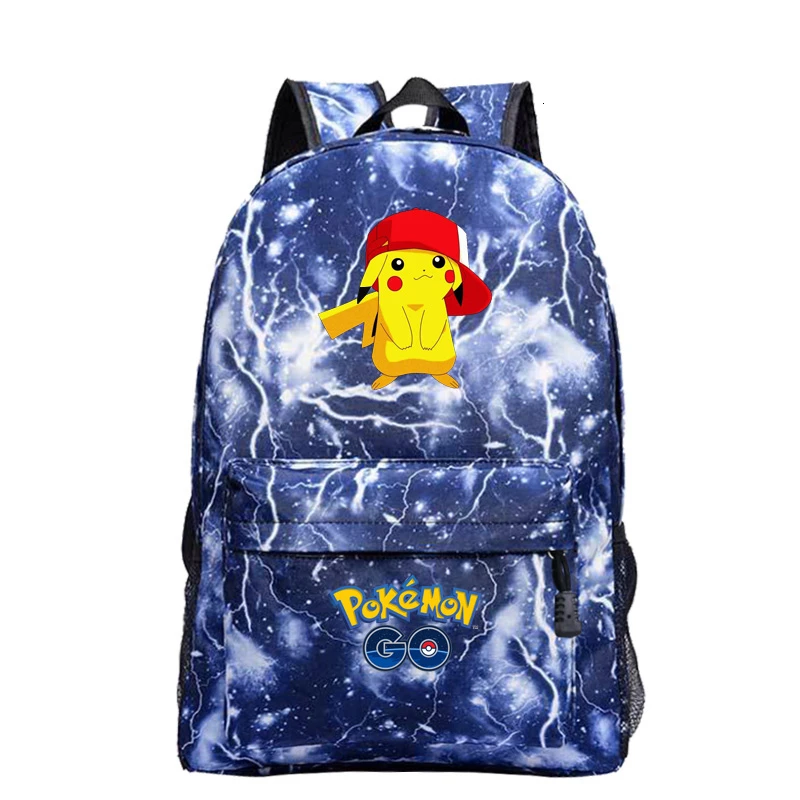 Mochila Pikachu Sac A Dos Pokemon Super Mario аниме-рюкзак для путешествий, школьные сумки для девочек-подростков, мультяшная книжная сумка - Цвет: C5